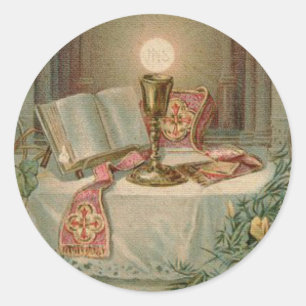 Sticker Rond Anniversaire de classification de prêtre