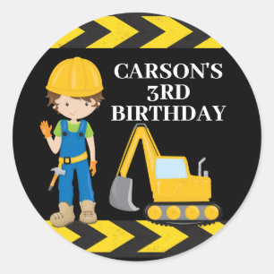 Sticker Rond Anniversaire de enfant sur mesure du véhicule de c