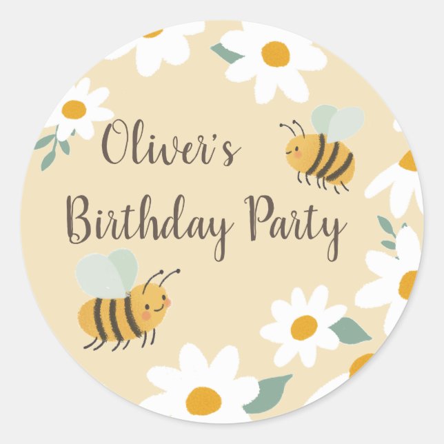 Sticker Rond Anniversaire de la bière douce (Devant)