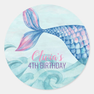 Sticker Rond Anniversaire de la sirène