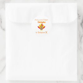 Sticker Rond Anniversaire de Little Turkey