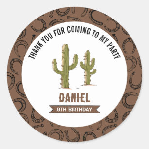 Sticker Rond Anniversaire de l'Ouest sauvage