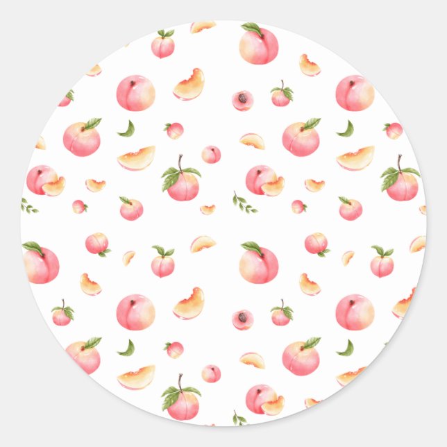 Sticker Rond Anniversaire de Peach (Devant)