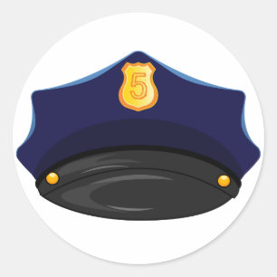 Sticker Rond Anniversaire de police