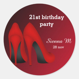 Sticker Rond anniversaire de Red Stilettos