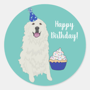 Sticker Rond Anniversaire des Grands Pyrénées sur mesure