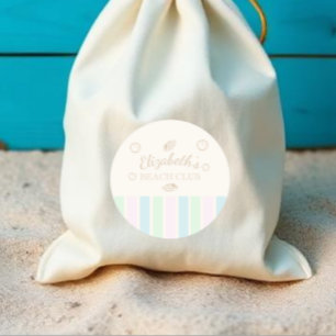 Sticker Rond Anniversaire du Beach Club
