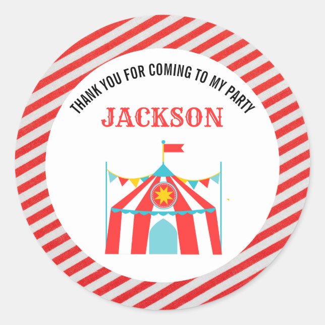 Sticker Rond Anniversaire du Carnaval (Devant)