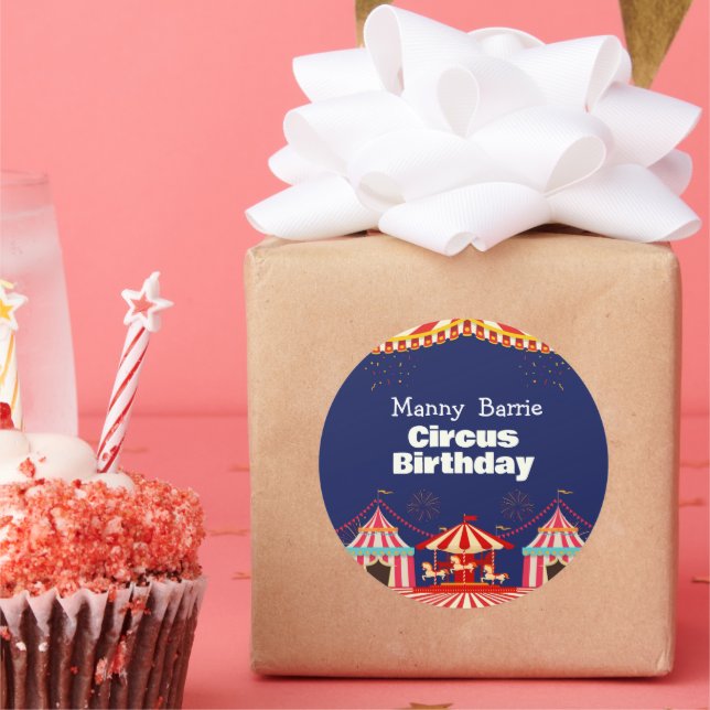 Sticker Rond Anniversaire du cirque (Fête)