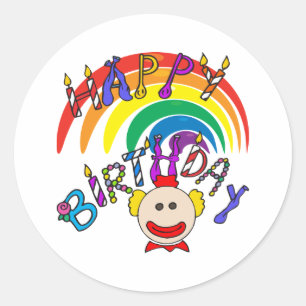 Sticker Rond Anniversaire enfant