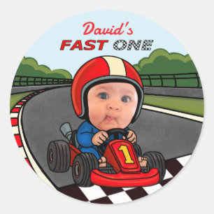 Sticker Rond Anniversaire Fast One