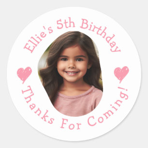 Sticker Rond Anniversaire Merci Favorisera Tout Âge Personnalis