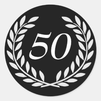 Sticker Rond Anniversaire personnalisé