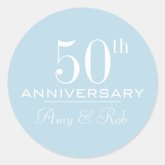 Sticker Rond Anniversaire personnalisé moderne stylé minimalist