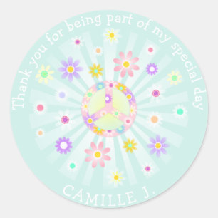 Sticker Rond Anniversaire super Retro