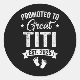 Sticker Rond Annonce De Grossesse À Great Titi Est 2025