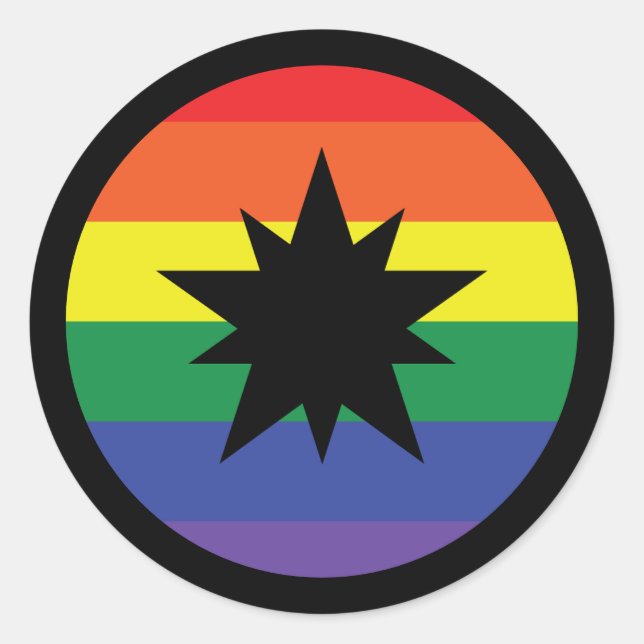 Sticker Rond Ansteorra Pride (Devant)