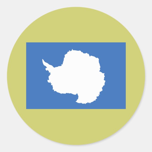 Sticker Rond Antarctique (Devant)