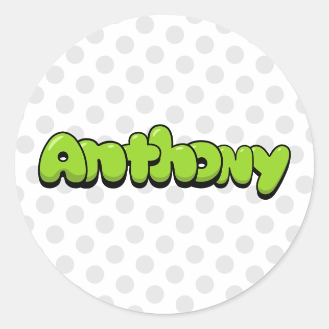 Sticker Rond Anthony (Devant)