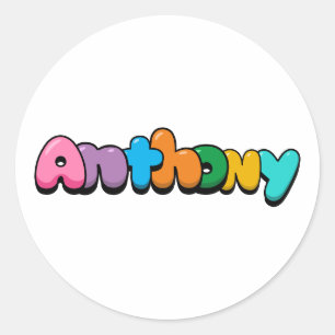 Sticker Rond Anthony