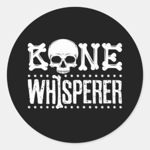 Sticker Rond Anthro Anthropologue Anthropologue de l'os Whisper