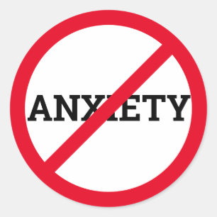 Sticker Rond Anti-anxiété