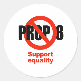 Sticker Rond ANTI APPUI VERTICAL 8 - égalité de soutien