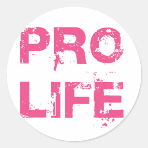 Sticker Rond Anti-avortement