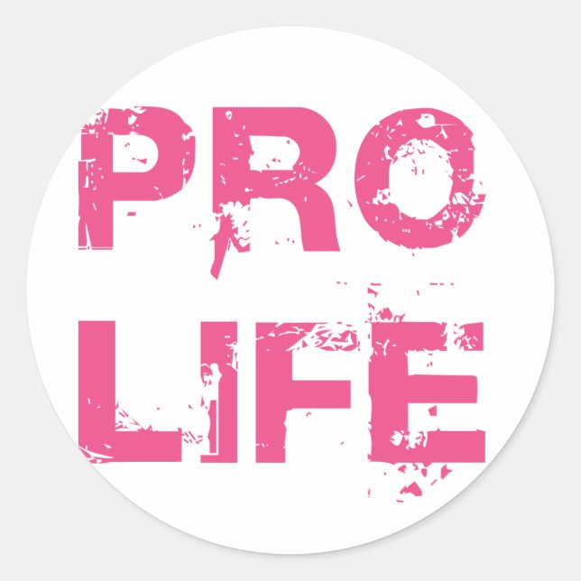 Sticker Rond Anti-avortement (Devant)