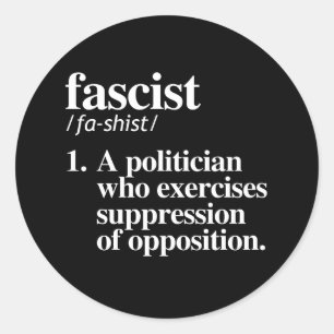 Sticker Rond Anti-fascisme