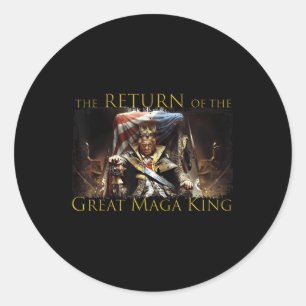 Sticker Rond Anti Joe Biden Ultra Maga Le Retour Du Grand