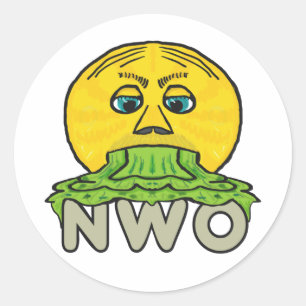 Sticker Rond Anti-nouvel ordre mondial