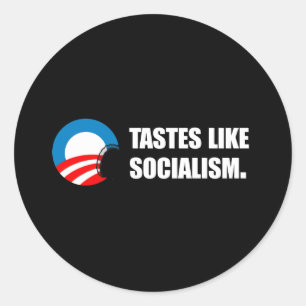 Sticker Rond Anti-Obama Bumpersticker - les goûts aiment le