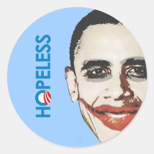 Sticker Rond Anti-Obama - DÉSESPÉRÉ