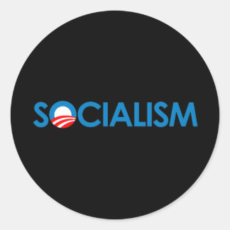 Sticker Rond Anti-Obama - Socialisme
