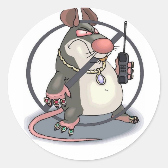 Sticker Rond Anti-Snitch (Devant)