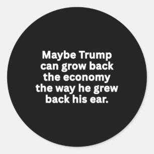 Sticker Rond Anti-Trump drôle Sarcastique humour politique sarc