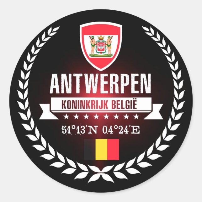 Sticker Rond Anvers (Devant)