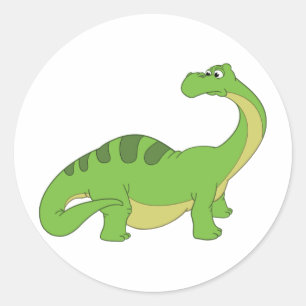 Sticker Rond Apatosaure