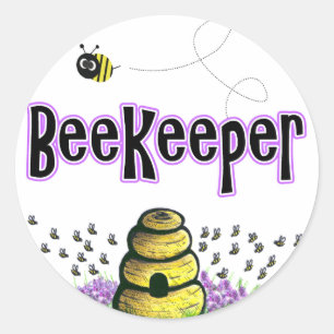 Sticker Rond apiculteur