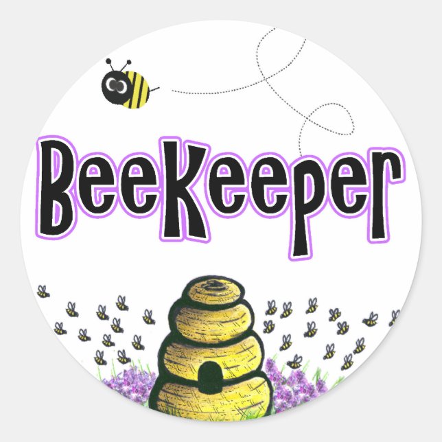 Sticker Rond apiculteur (Devant)