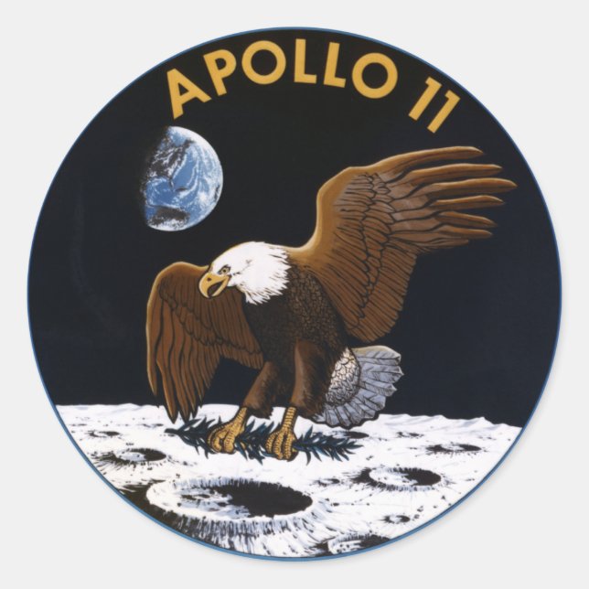 Sticker Rond Apollo 11 (Devant)