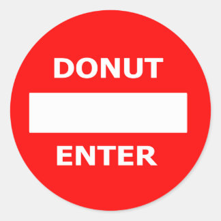 STICKER ROND APPAREIL D'ENTRÉE DONUT