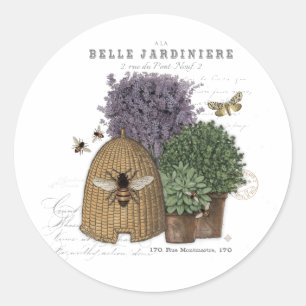 Sticker Rond Appartement de ferme vintage moderne