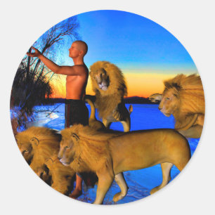 Sticker Rond Appel du Far