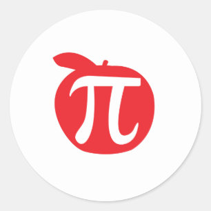 Sticker Rond Apple Pi