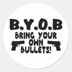 Sticker Rond Apportez vos propres balles