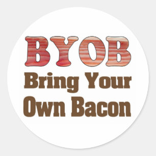Sticker Rond Apportez votre propre viande