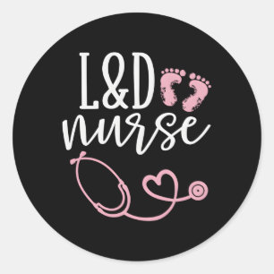 Sticker Rond Appréciation De L'Infirmière Et Infirmière De La M