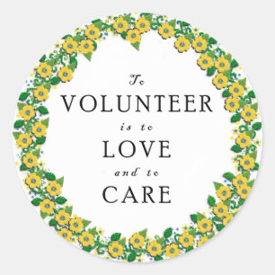 Sticker Rond Appréciation des bénévoles